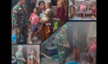 Serda Ichsan Komsos dan Patroli Jaga Keakraban dengan Warga Serengan