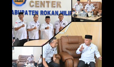 Diskominfotiks Rohil Sambut Baznas, Bahas Sinergi Publikasi Zakat