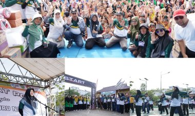 Bupati Siak Lepas Jalan Santai HUT PGRI & Hari Guru