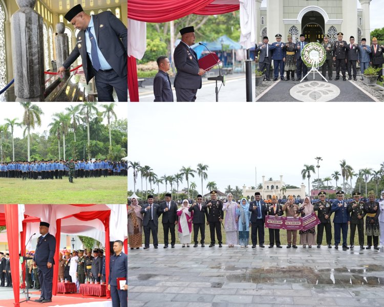 Pemkab Siak Peringati Hari Pahlawan ke-80 dengan Upacara dan Tabur Bunga