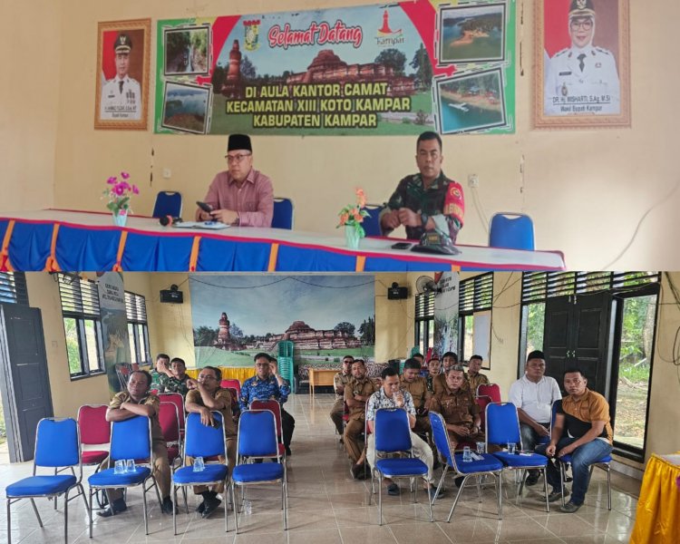 Camat XIII Koto Kampar Percepat Pendataan Lokasi Kantor KMPDK