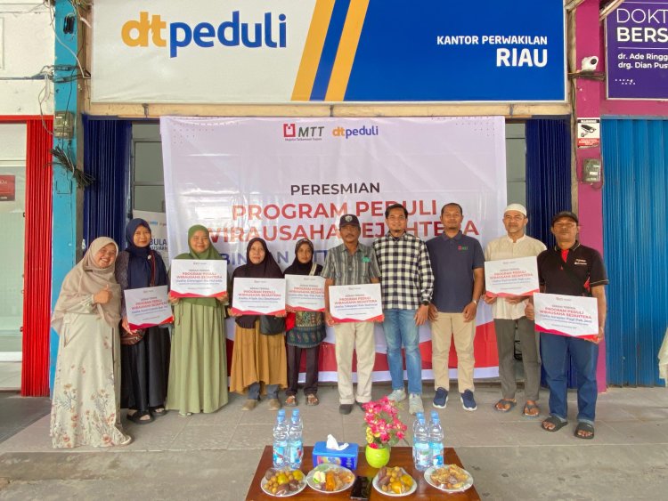 DT Peduli Riau–MTT Sumbagteng Resmikan Program Wirausaha Sejahtera