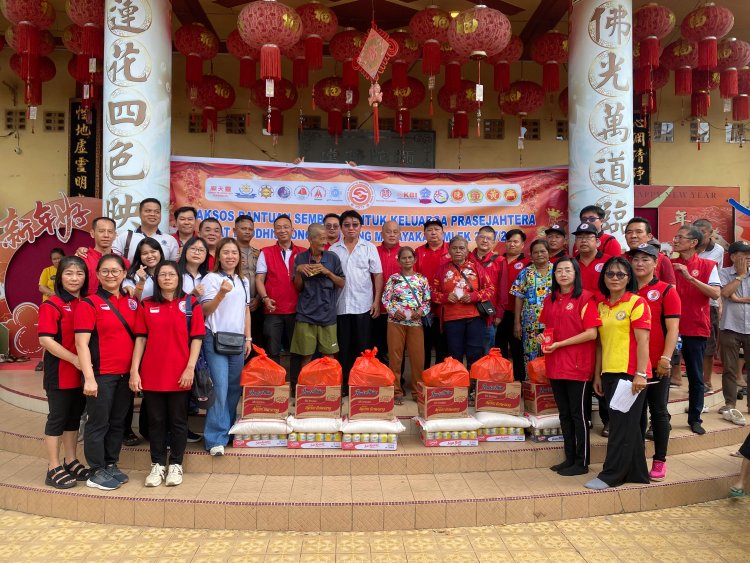 PSMTI–PBBI Meranti Bagikan 894 Paket Sembako Sambut Imlek 2026
