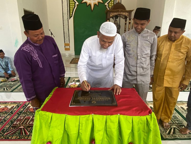 Wali Kota Dumai Resmikan Masjid Raudatul Farihin, Warga Pematang Duku Bersyukur