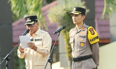 Pastikan Keamanan Idul Fitri, Bupati Kuansing Pimpin Apel Operasi Ketupat 2026