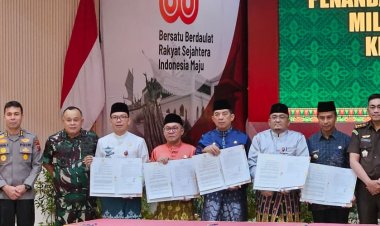Kuansing Ikut Penandatanganan Pinjam Pakai Aset Pemprov Riau, Dukung Program Koperasi Merah Putih