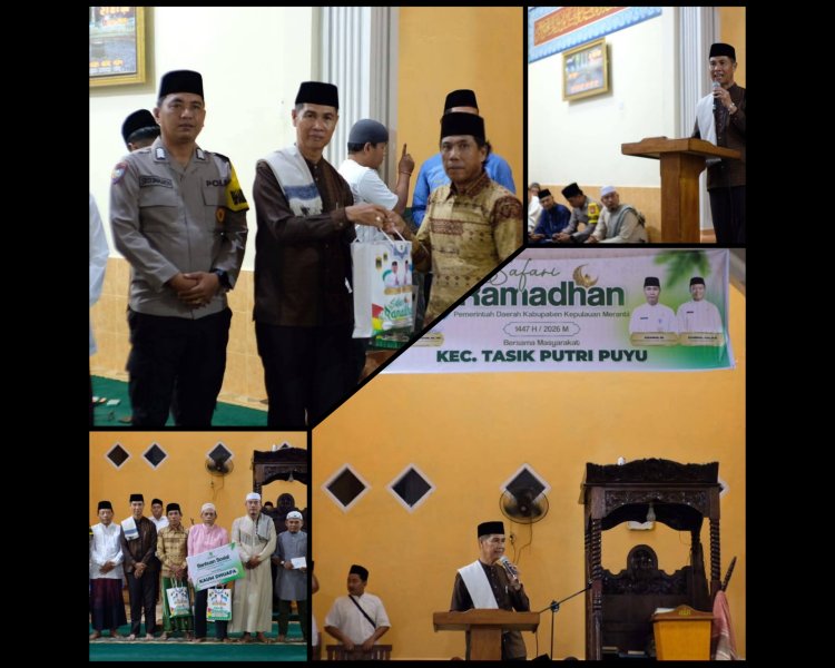 Pemkab Kepulauan Meranti Gelar Safari Ramadan 1447 H di Tasik Putri Puyu, Salurkan Bantuan Dhuafa