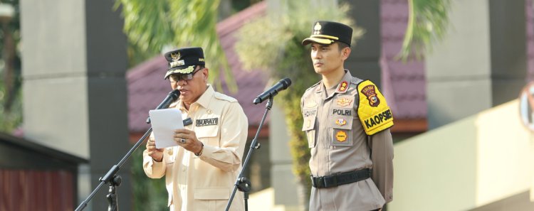 Pastikan Keamanan Idul Fitri, Bupati Kuansing Pimpin Apel Operasi Ketupat 2026
