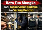 Narkoba Marak di Koto Tuo Mungka, Warga Resah Pencurian Meningkat