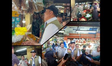 Dirut BULOG Cek Harga Pangan di Pasar Wonokromo, Pastikan Sembako Stabil