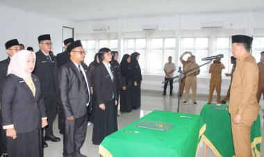 Sekda Inhu Lantik Kepala UPT Puskesmas