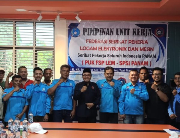 MUSNIK FSP LEM-SPSI Panam Pekanbaru 2026: Jufrizal Terpilih Aklamasi Periode Kedua