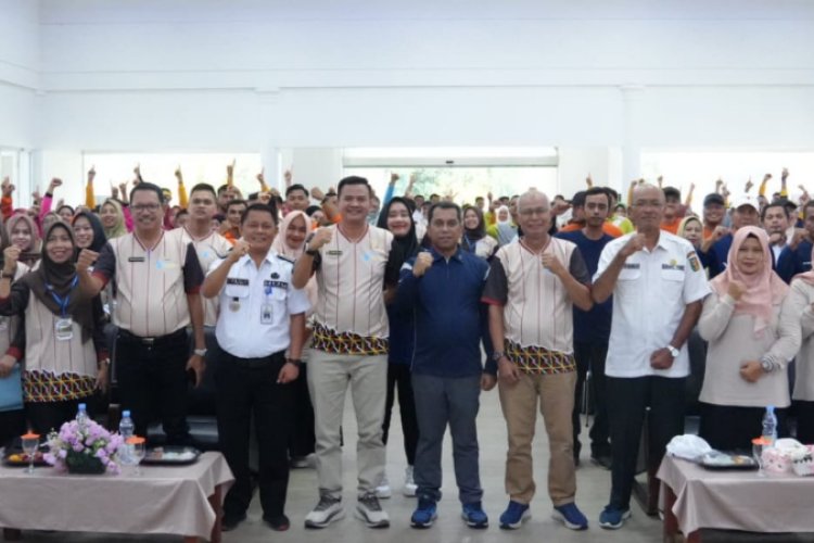 Hardiknas 2026 Kuansing: Sekda Buka Lomba Senam Narosa Tingkat Kabupaten