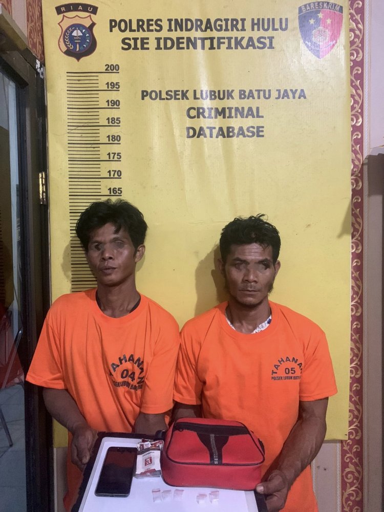Polsek LBJ Tangkap 3 Tersangka Narkoba di Pasir Penyu Inhu