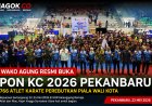 Wako Agung Buka PON KC 2026 Pekanbaru, 766 Atlet Karate Perebutkan Piala Wali Kota