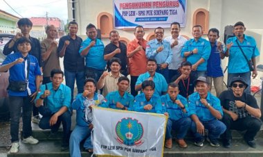 Pengurus PUK FSP LEM SPSI Simpang Tiga Resmi Dikukuhkan Periode 2026-2029