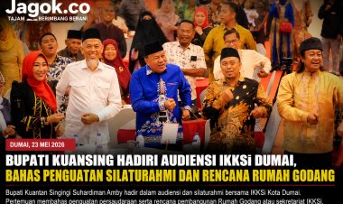 Bupati Kuansing Hadiri Audiensi IKKSi Dumai, Bahas Pembangunan Rumah Godang
