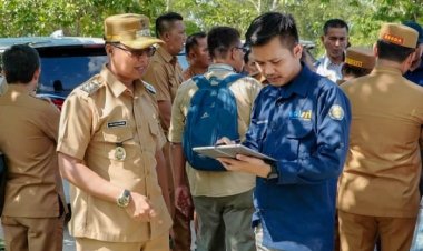 Jembatan Sei Batang Kumu Rohil Rampung Diperbaiki, Wabup Jhony Charles Apresiasi Perusahaan Swasta