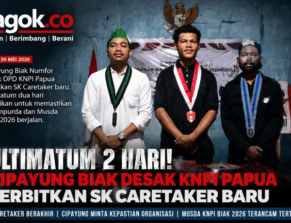 Ultimatum 2 Hari, Cipayung Biak Minta KNPI Papua Terbitkan SK Baru