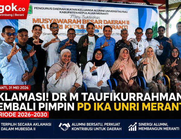 Aklamasi, Taufikurrahman Kembali Pimpin IKA UNRI Meranti