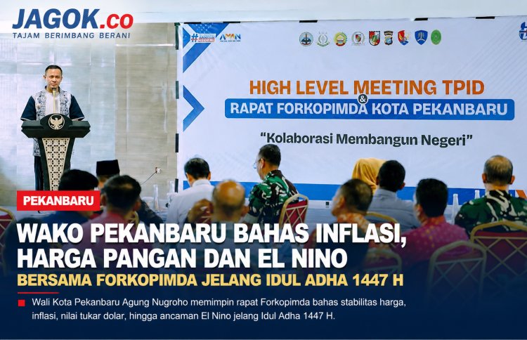 Wako Pekanbaru Bahas Inflasi dan Harga Pangan Jelang Idul Adha 1447 H