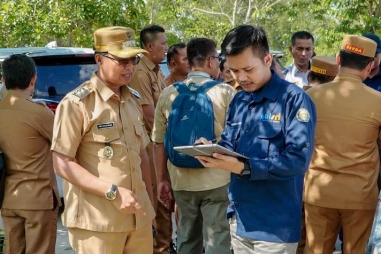 Jembatan Sei Batang Kumu Rohil Rampung Diperbaiki, Wabup Jhony Charles Apresiasi Perusahaan Swasta