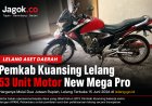 Buruan! Pemkab Kuansing Buka Lelang 53 Motor Dinas New Mega Pro, Harga Termurah Rp2 Jutaan