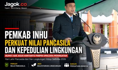 Bupati Inhu Pimpin Upacara Pancasila dan Hari Lingkungan Hidup 2026