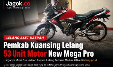 Buruan! Pemkab Kuansing Buka Lelang 53 Motor Dinas New Mega Pro, Harga Termurah Rp2 Jutaan
