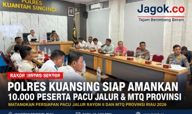 Jelang Pacu Jalur dan MTQ Riau 2026, Polres Kuansing Gelar Rakor