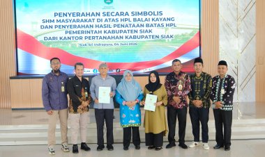 Warga Balai Kayang Siak Akhirnya Terima SHM Setelah Menunggu Lebih dari 20 Tahun