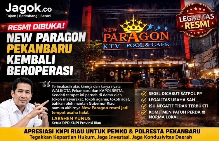 THM New Paragon Buka Lagi, KNPI Riau Apresiasi Pemko dan Polresta