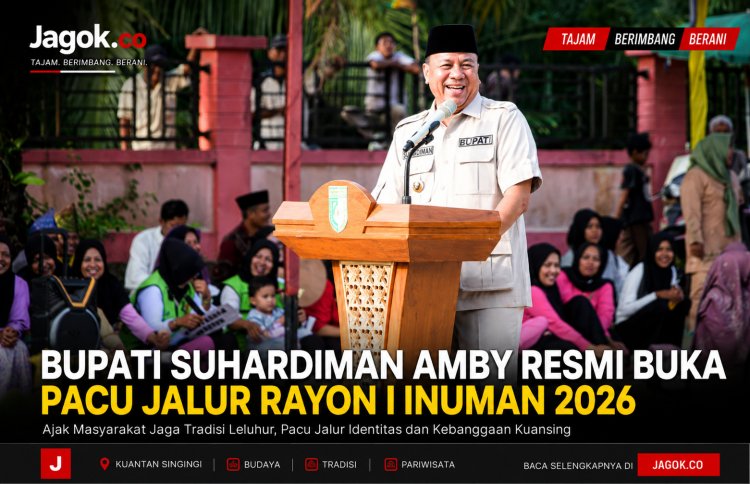 Bupati Suhardiman Buka Pacu Jalur Rayon I Inuman 2026