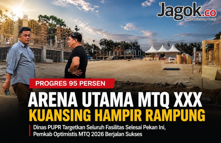 Arena Utama MTQ XXX Kuansing Hampir Rampung, Siap Digunakan Pekan Ini
