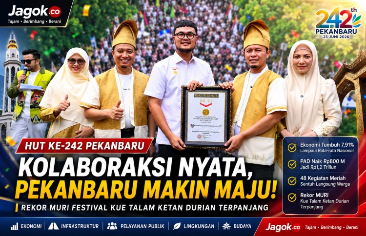 HUT ke-242 Pekanbaru: KolaborAksi Dorong Pembangunan dan Rekor MURI