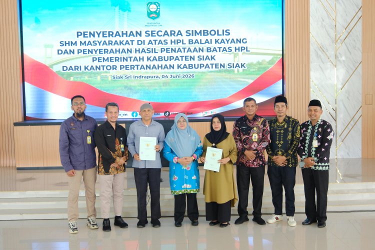 Warga Balai Kayang Siak Akhirnya Terima SHM Setelah Menunggu Lebih dari 20 Tahun