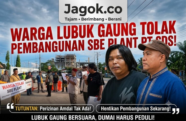 Warga Lubuk Gaung Tolak SBE Plant PT SDS, Diduga Terkendala Perizinan