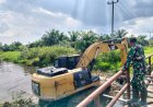 Rancang Tumpuan Gambangan, Satgas Tmmd Kodim 0313/KPR Siapkan Perlintasan Alat Berat di Jembatan T. Tahal"   