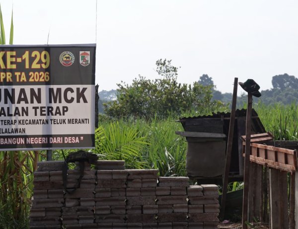 Memasuki Hari Ketiga, Pembangunan Sasaran MCK TMMD Ke -129 Di Dusun 3 Pangkalan Terap Capai 17 Persen