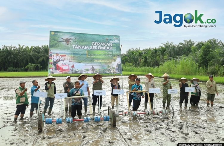 Tanam Serempak OPLAH 2026, Siak Perkuat Swasembada Pangan Nasional