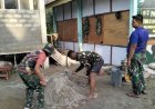 Pembangunan MCK Dusun 1 TMMD ke-129 Kodim 0313/KPR Capai Progres 87%, Masuki Tahan Pemasangan Keramik