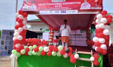 Bupati Zukri Hadiri HUT Puskesmas Kerumutan ke-25