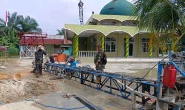 Pengeboran Sumur Bor TMMD ke-129 Kodim 0313/KPR di Desa Delik Tembus Kedalaman 42 Meter