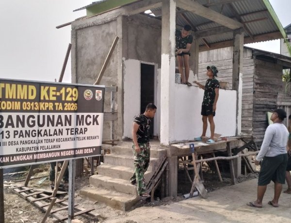 Hadirkan Fasilitas Sehat Bagi Siswa dan warga, Pembangunan MCK SD 013 Pangkalan Terap Segera Siap Digunakan   