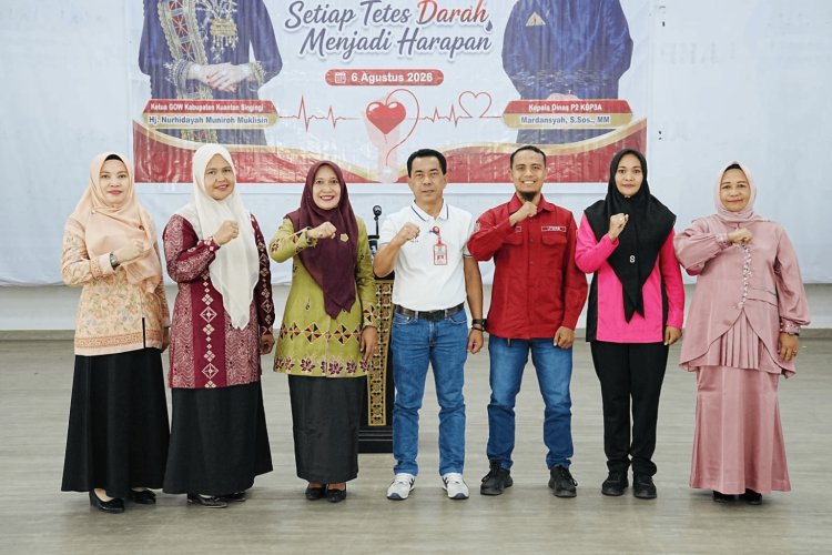 GOW Peduli: Organisasi Wanita Kuansing Gelar Donor Darah di Pendopo Rumah Dinas Bupati