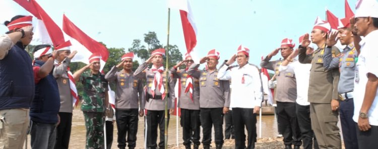 Ekspedisi Merah Putih Presisi Polda Riau Sasar Pulau Bayur Kuansing