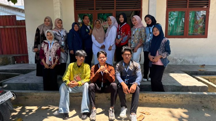 Mahasiswa KKN Universitas Abdurrab Bantu Posyandu di Kandis