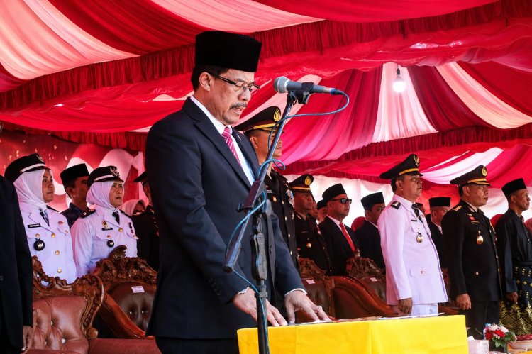 Ketua DPRD Bengkalis Bacakan Proklamasi HUT ke-81 RI