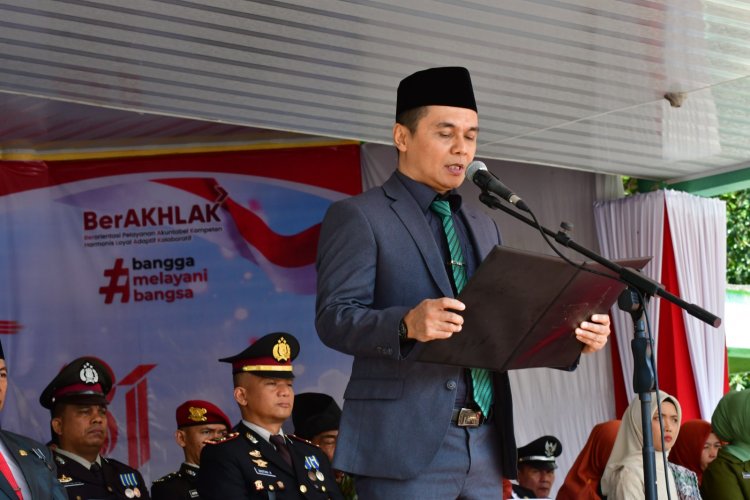 Ketua DPRD Bengkalis Bacakan Proklamasi HUT ke-81 RI
