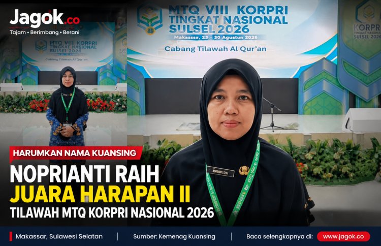 Noprianti Harumkan Kuansing, Raih Juara Harapan II MTQ Korpri Nasional 2026